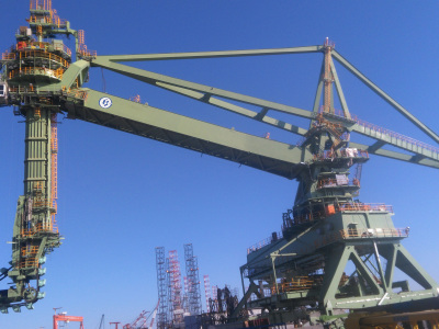 寶鋼3600T連續卸船機